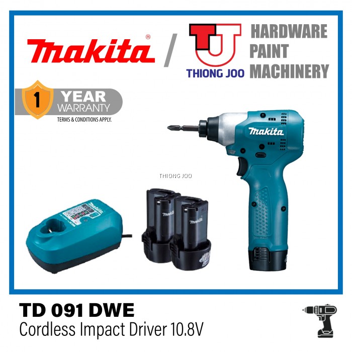 MAKITA TD091DWE 10.8V CORDLESS IMPACT DRIVER
