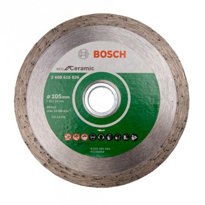 BOSCH 105MM (4") ECO CERAMIC DIAMOND CUTTING DISC FOR CERAMIC 2608615026
