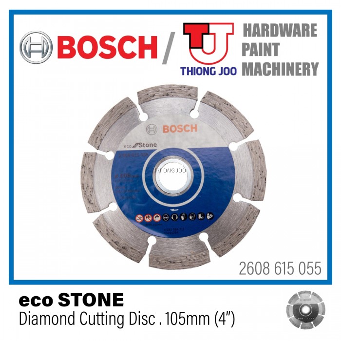 BOSCH 105MM (4") ECO STONE DIAMOND CUTTING DISC FOR STONE & GRANITE