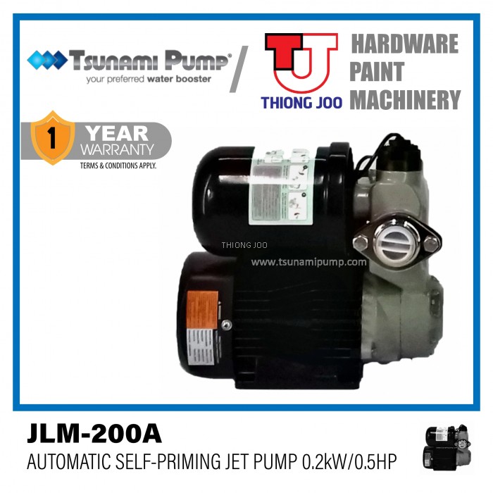 TSUNAMI JLM 200A AUTOMATIC SELFPRIMING JET PUMP